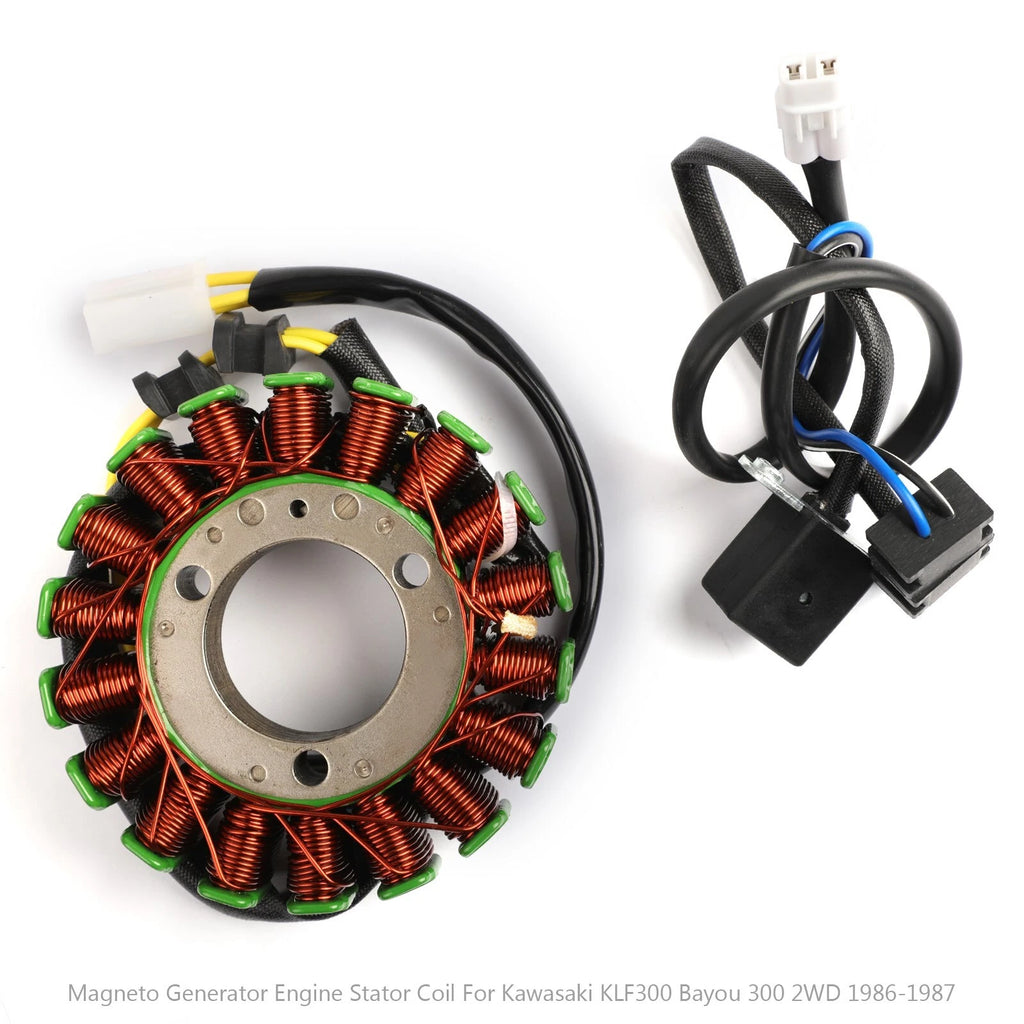 Magneto Generator Stator Coil for Kawasaki Bayou 300 KLF300A (1987) 21003-1128