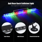 RGB LED Light Bar with Solar Charging for Increased Visibility for Car