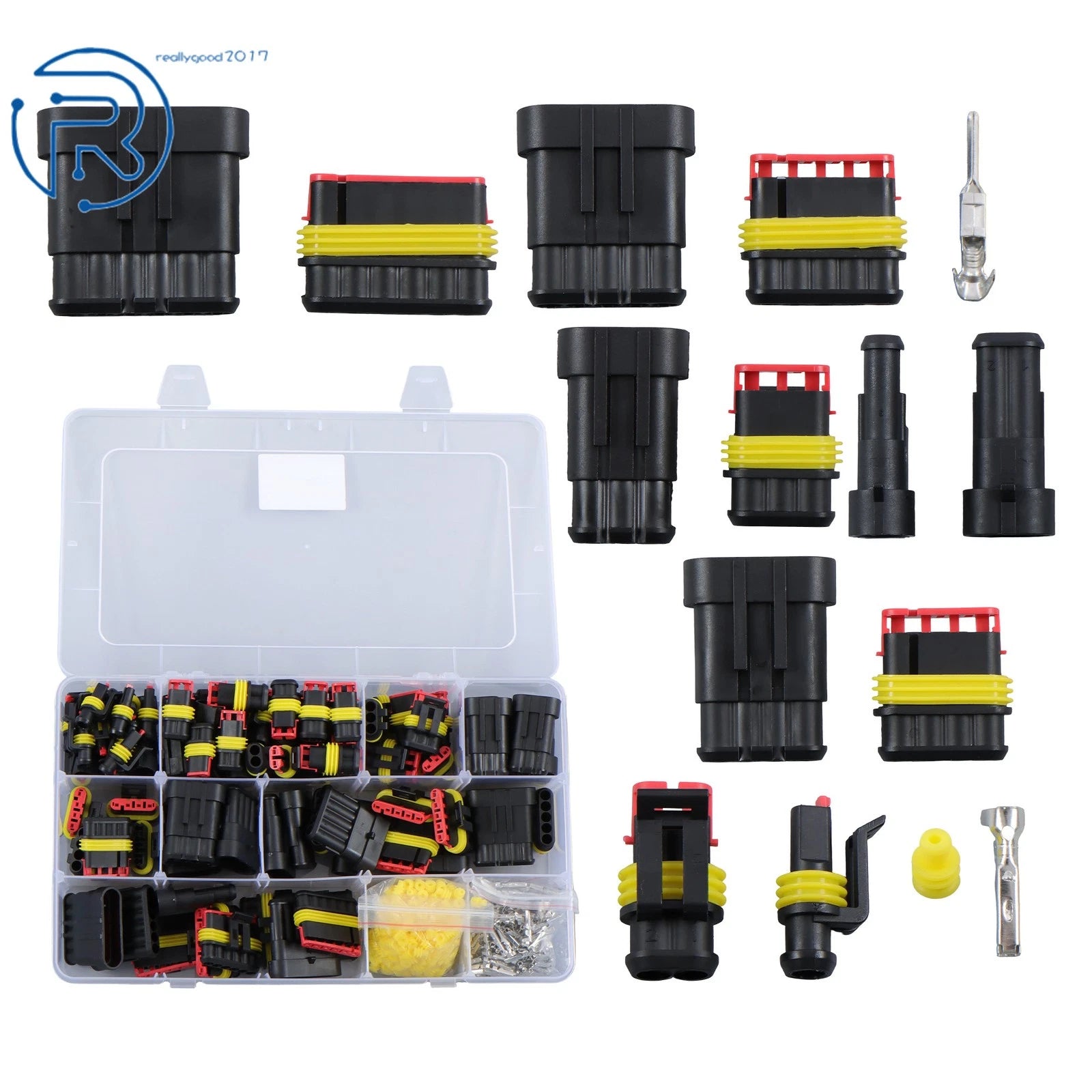 800 Pcs Waterproof Electrical Wire Connectors Plug Kit (Universal)