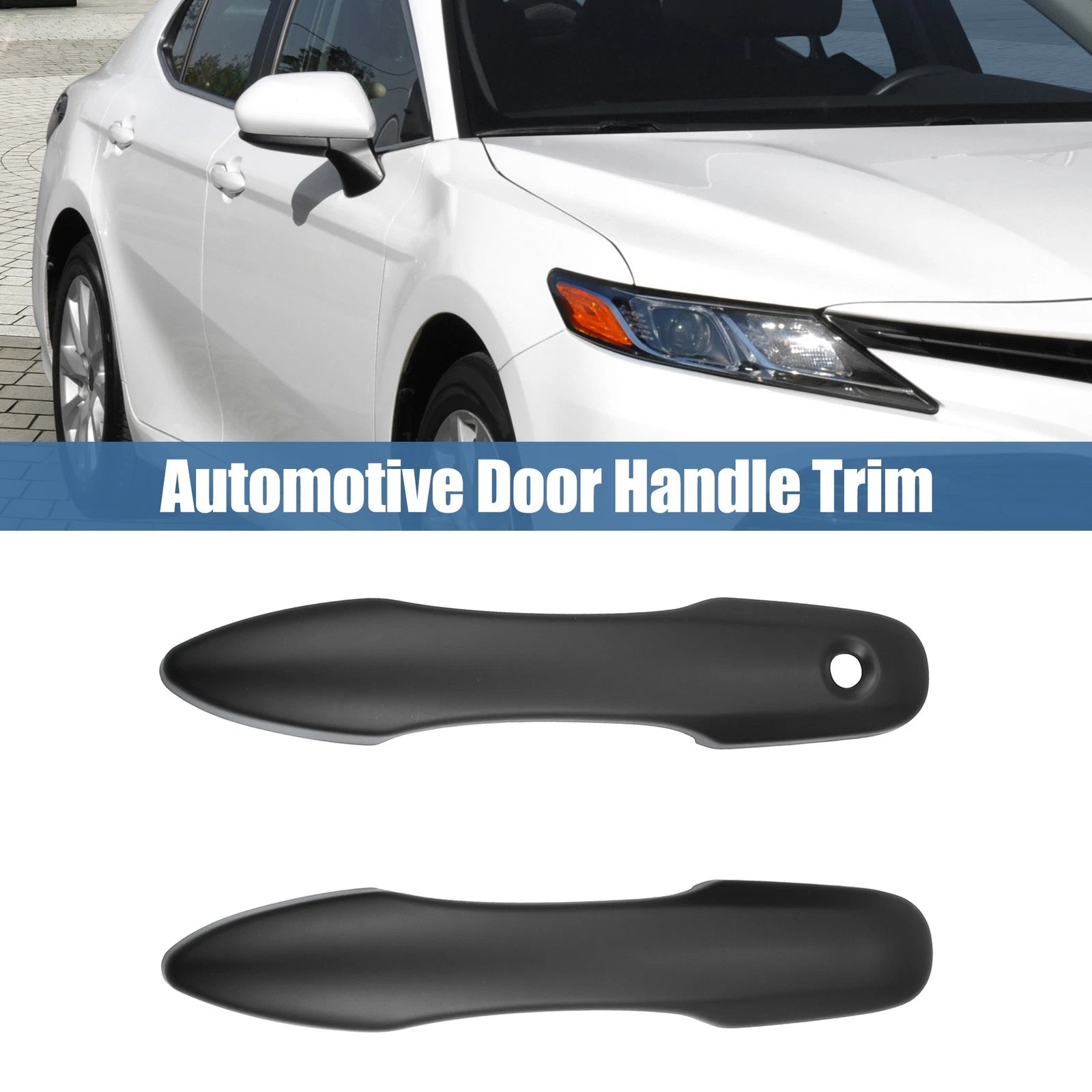Set of 4 Door Handle Covers for Toyota Camry (without Smart Key Holes) Matte Black