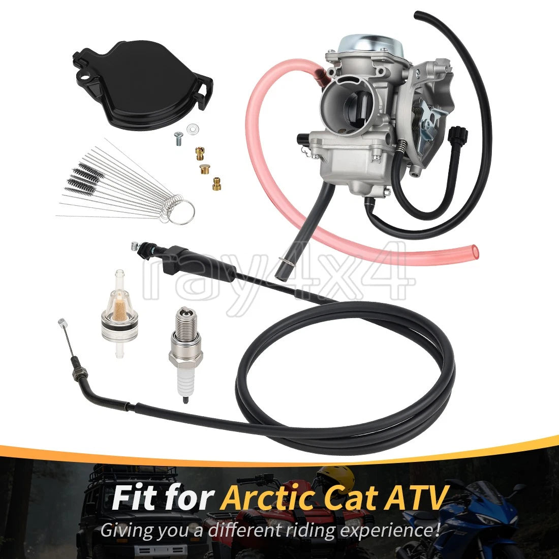 Carburetor & Throttle Cable Fuel Filter for Arctic Cat 250 2x4 4x4 (2002–2005)