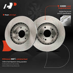 Front Disc Brake Rotors & Ceramic Pads for Hyundai Elantra (2017–2020)