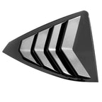 Gloss Black Rear Window Vent Shutter Louver Cover Trim for Lexus ES (2019–2023)