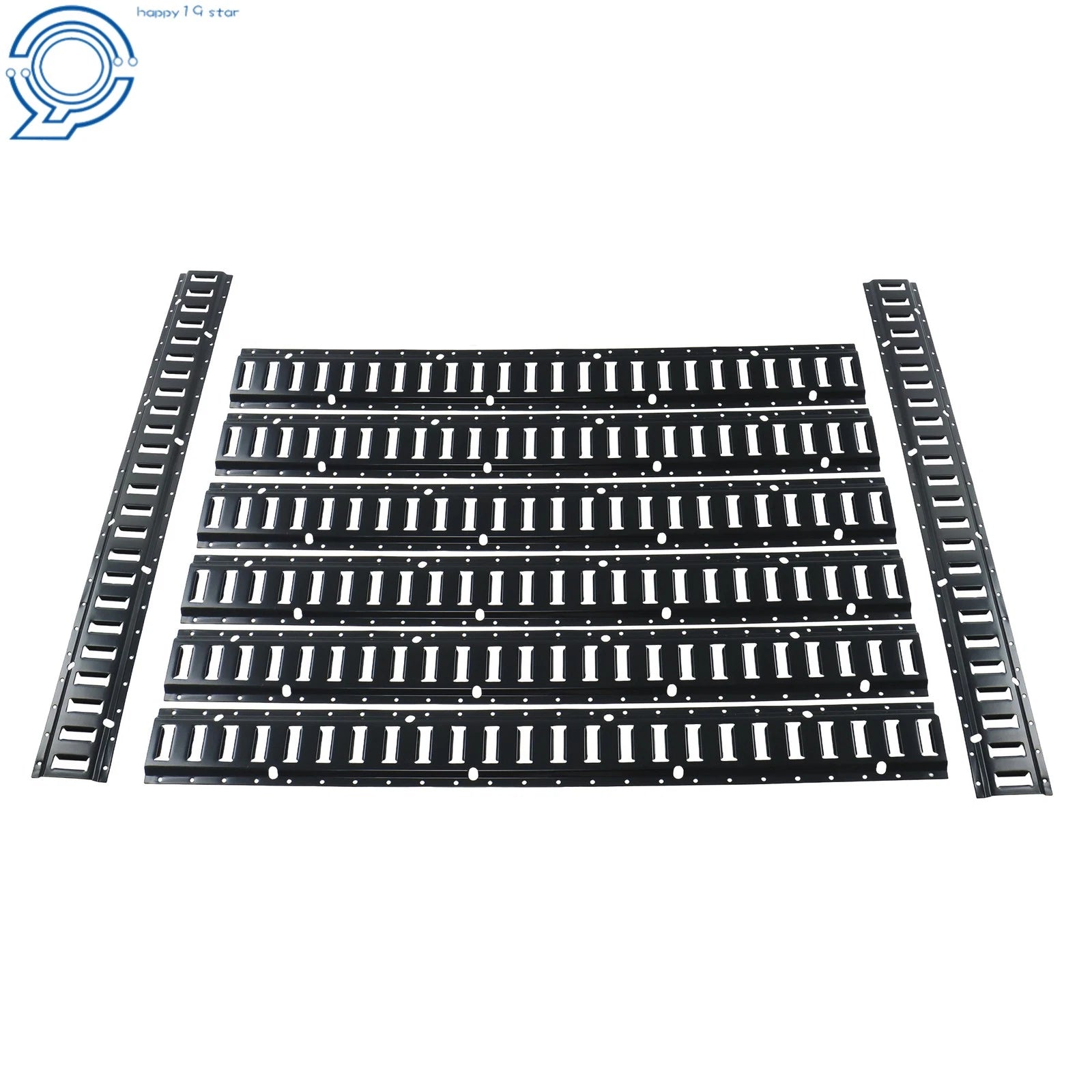 Set of 8 E Track Tie Down Rails for Garages Vans (Fits Various Models)