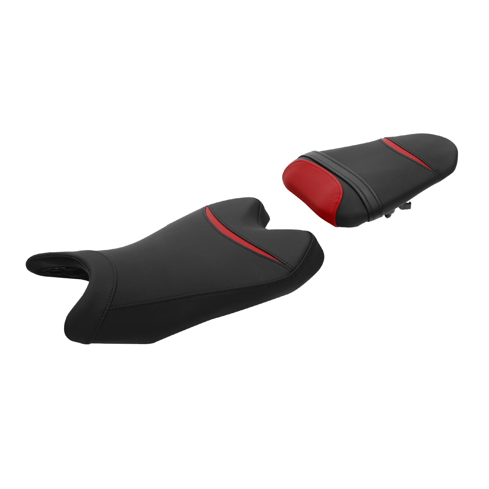2X Black Red Two Piece Seats for Yamaha YZF R6 (2008–2016)