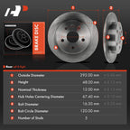 Rear Disc Brake Rotors for Chevy Malibu (2013–2015) Buick LaCrosse (2012–2016)
