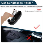 Sunglasses Case for Ford Puma MK2 ST Line X (2020–2025) ABS Black Set of 1