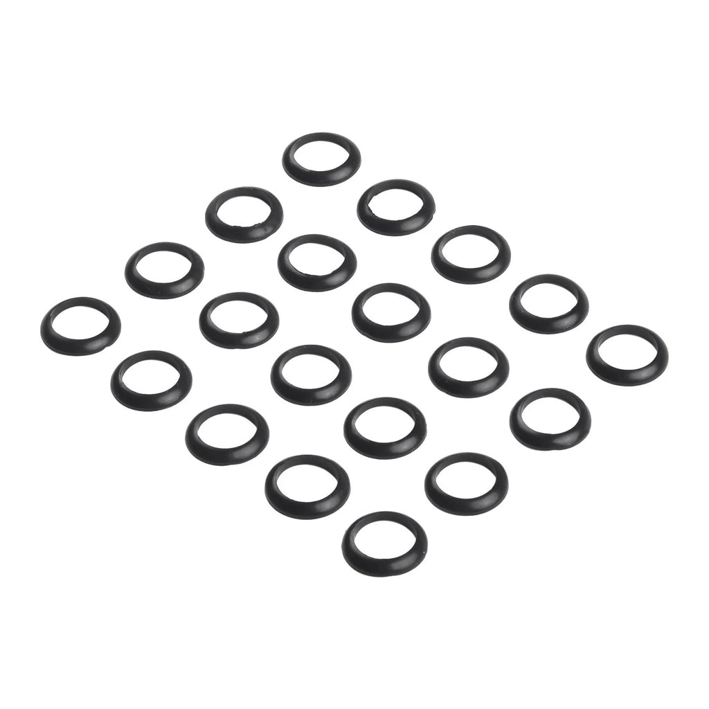 20 Pcs Elastic Winding Check Dress Ring Trim Adapter for Fishing Rods