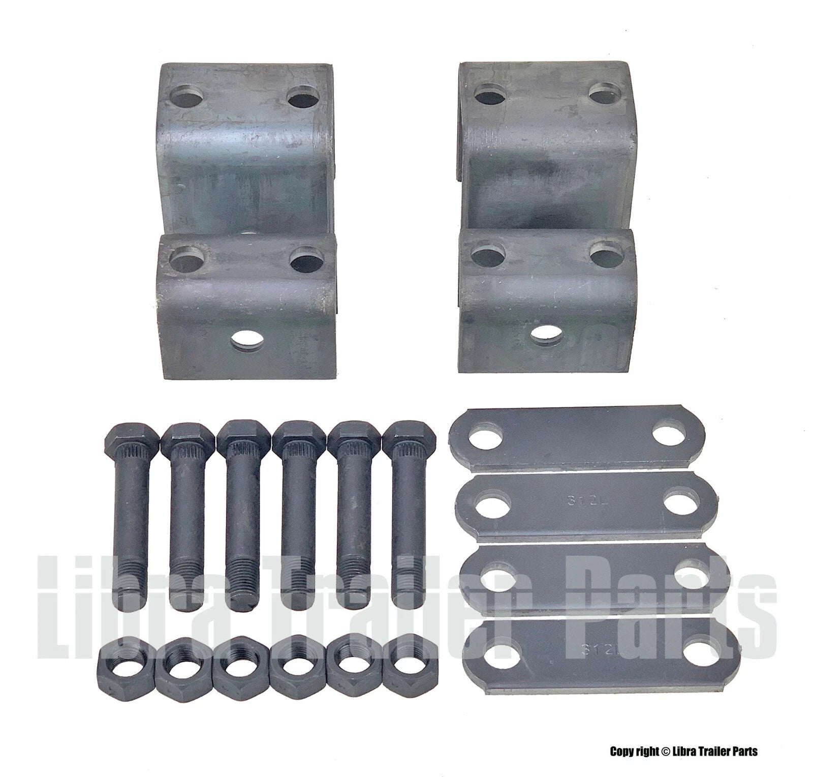 Trailer Leaf Spring Hanger Kit for Single Axle Suspension (Double Eye)