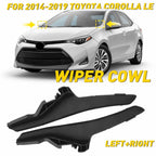 1 Pair Front Wiper Side Cowl Extension Trim for Toyota Corolla (2014–2019)