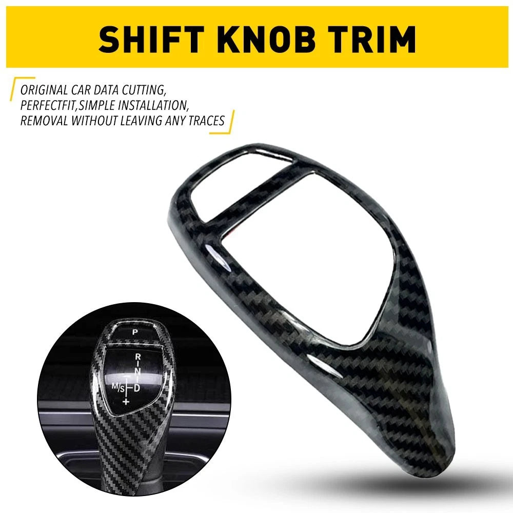 Carbon Fiber Gear Shift Knob Cover Trim for BMW F20 F21 F30 F34 F10 F11