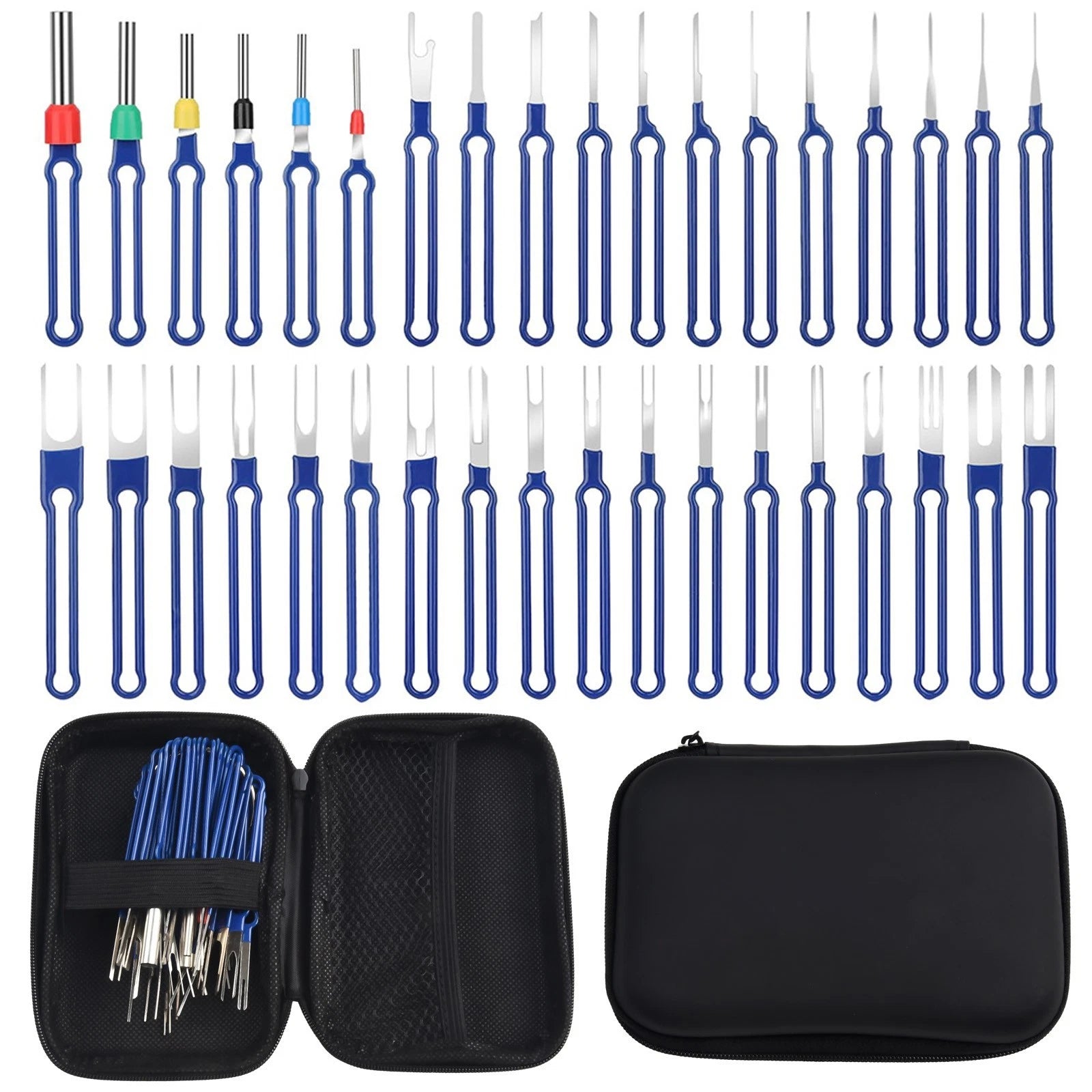 Set of 36 Pin Removal Tools for Automotive Terminal Depinning