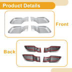 Interior Door Handle Bowl Cover Trim for Hyundai Sonata (2020–2023) Silver