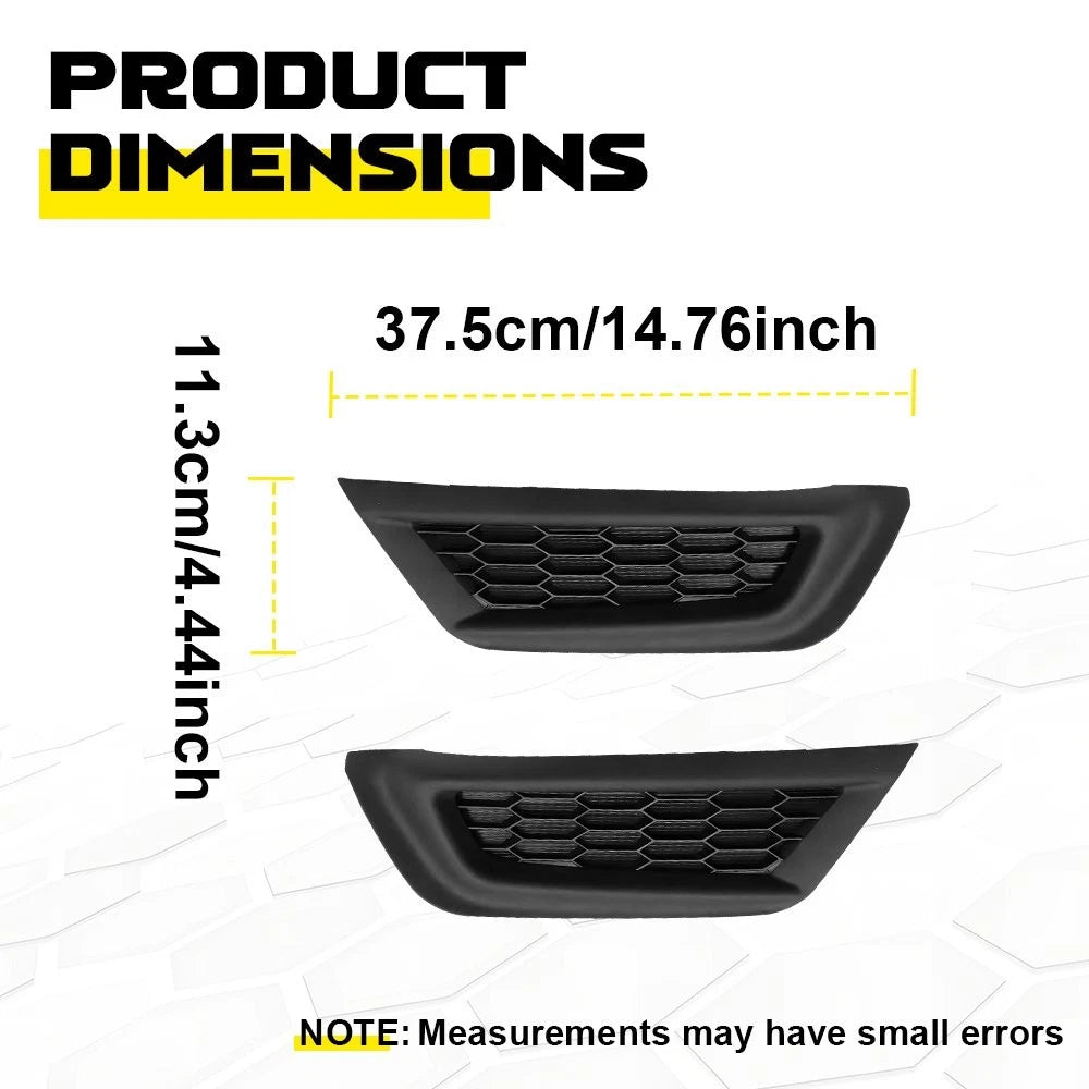 Set of 2 Fog Light Lamp Grill Covers for Honda CR-V (2017–2019)