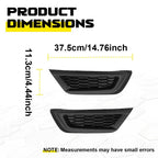 Set of 2 Fog Light Lamp Grill Covers for Honda CR-V (2017–2019)