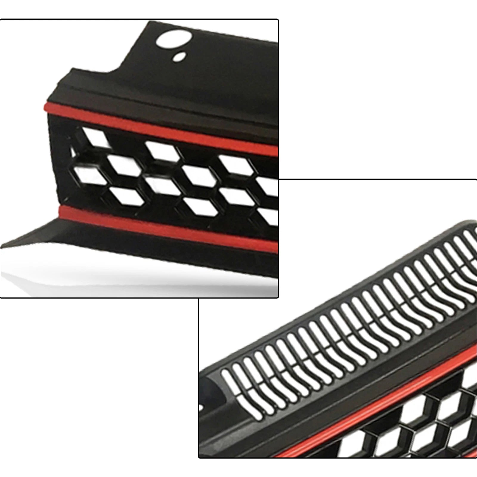 Badgeless Hex Mesh Grille for VW Mk6 Golf GTI Jetta (2010-2014)