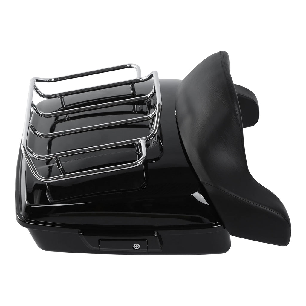 Chopped Trunk Backrest Top Rack for Harley Touring Street Road Glide (2014–2023)