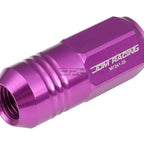 20 PCS Close End M12x1.25 50mm Tall Purple Aluminum Lug Nuts + Adapter
