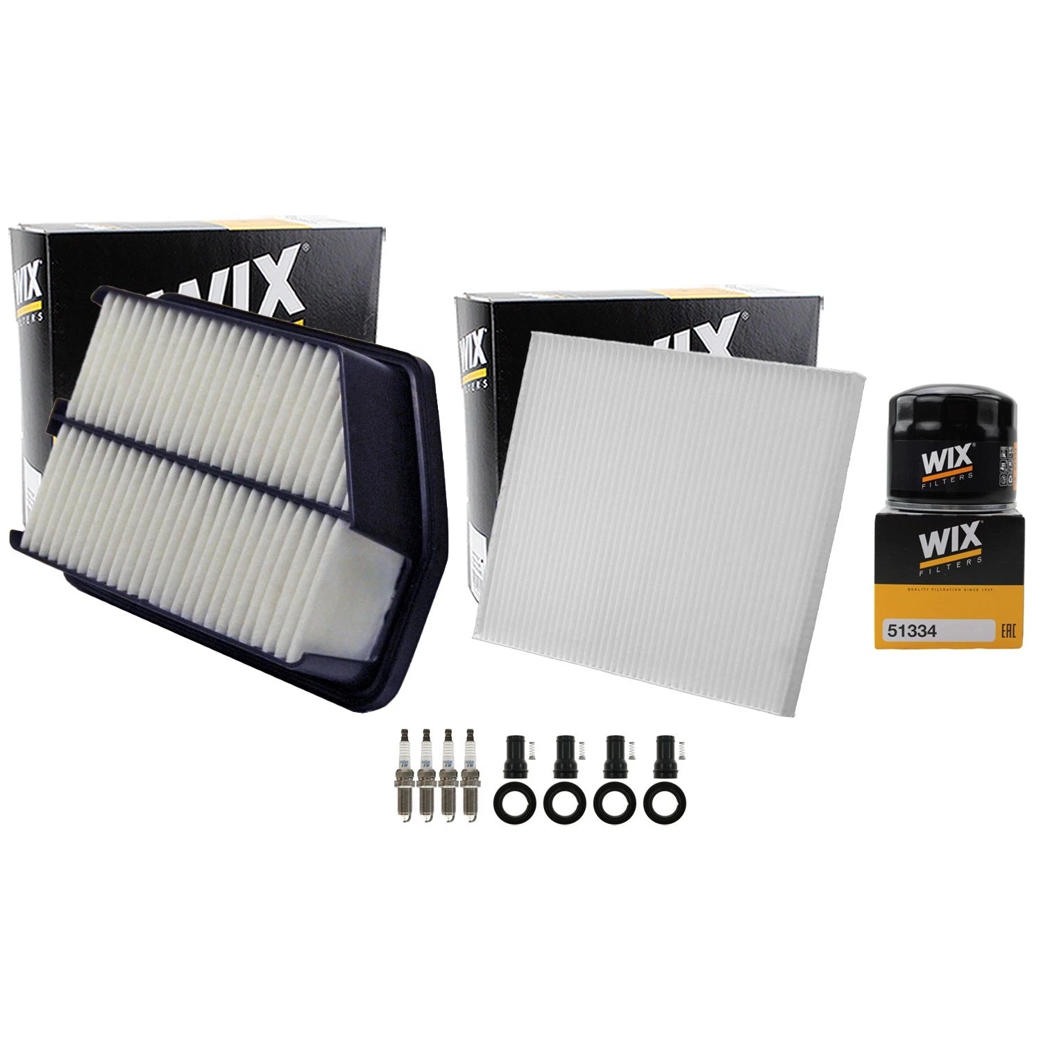 Tune Up Kit with 4 NGK Spark Plugs & Boots for Sportage Tucson (L4)