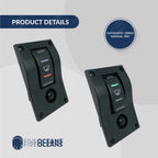 2X Bilge Pump Switch 3-Way Rocker for Five Oceans (12V)