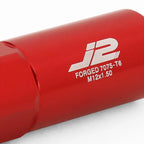 20 Pcs J2 M12x1.5 Spiky Cap Lug Nuts w/Adapter for Universal Fit (RHD)