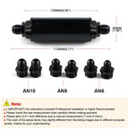In-Line Fuel Filter for AN6 AN8 AN10