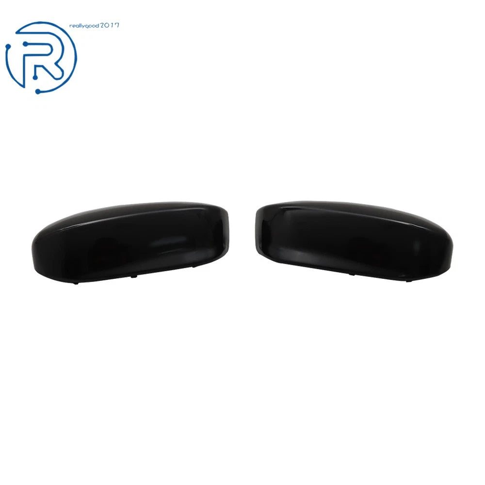 Set of 2 Plastic Gloss Black Side Mirror Covers for Honda Accord (2008-2012)
