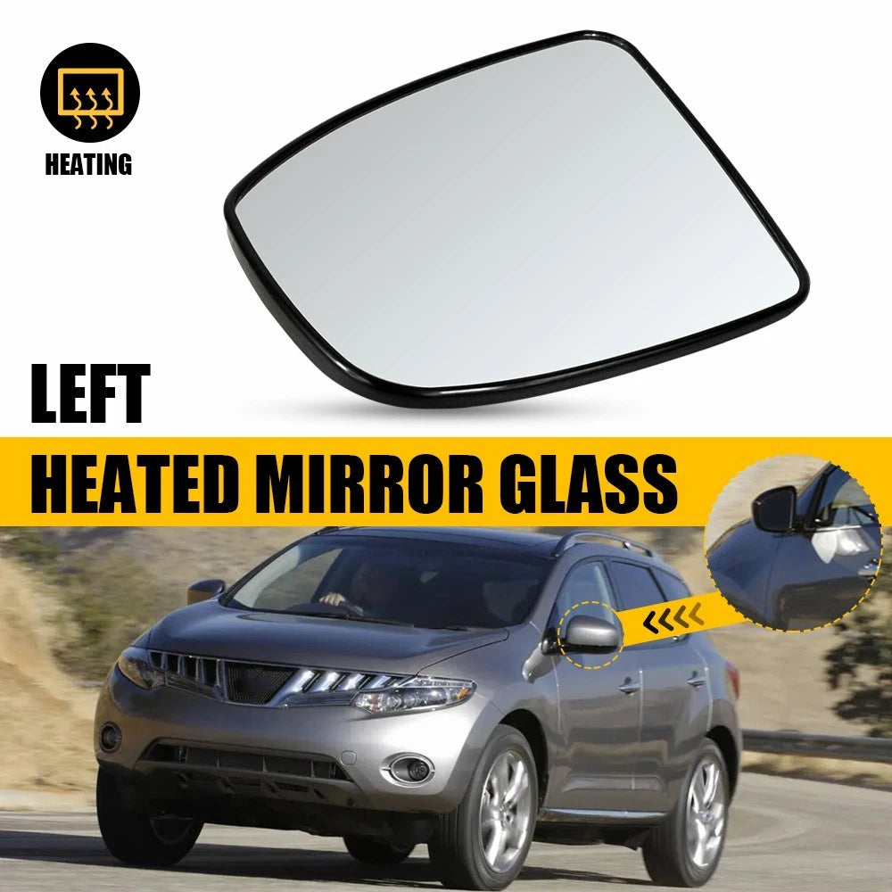 Left Side Heated Mirror Glass for Nissan Murano (2009–2014)