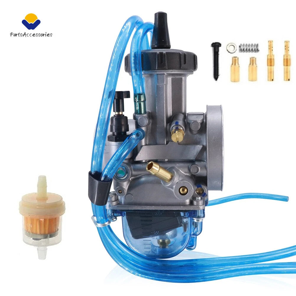 35MM Carburetor & Throttle Cable for Kawasaki KDX200, Suzuki RM125, RMX250
