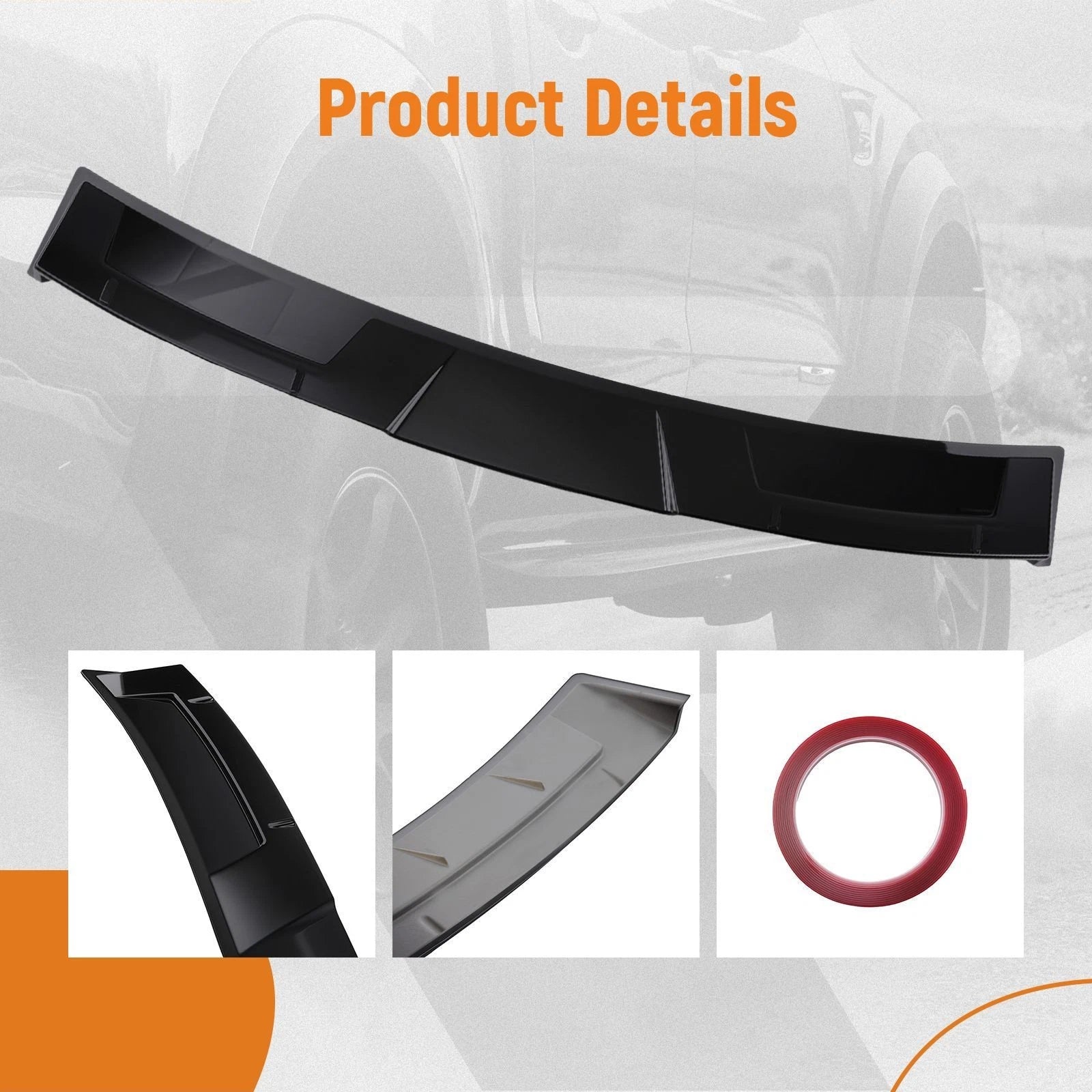 Gloss Black Painted Wing Spoiler for Honda Accord (2023–2025)