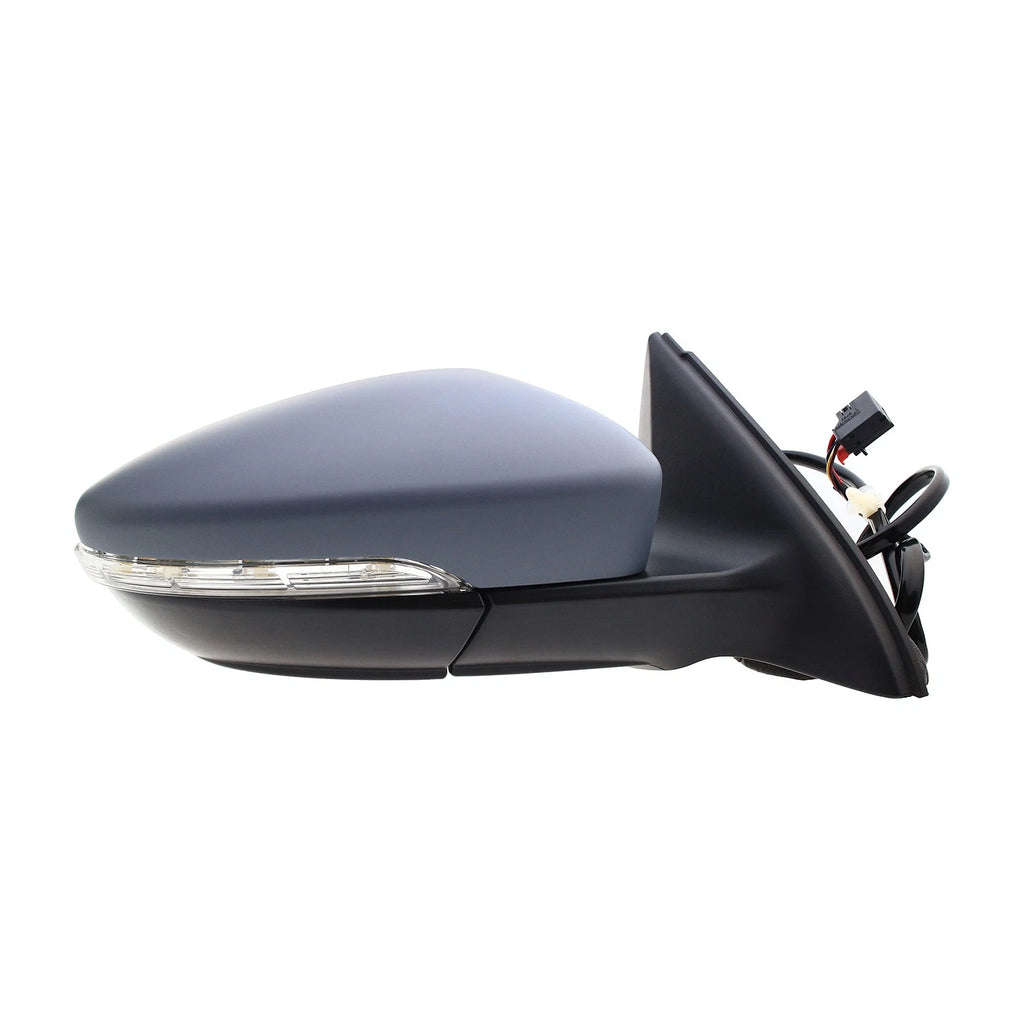 Replacement Ready to Paint Passenger Side Door Mirror w/Signal Lamp