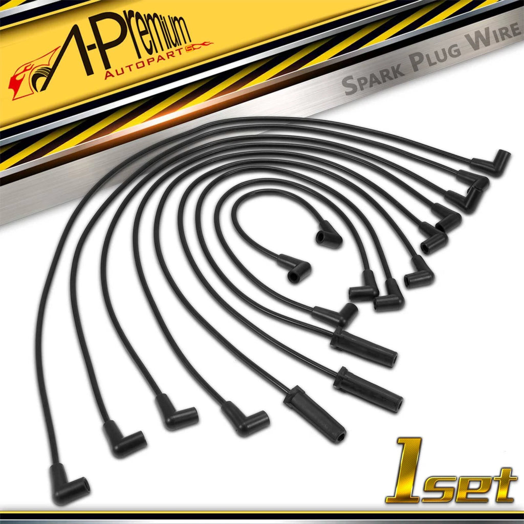 9x Spark Plug Wire Set for Chevrolet Camaro Pontiac Firebird (1987–1988)