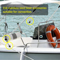 1" Bimini Top Cap Eye End Fitting for Marine 316 Stainless Steel (N/A)