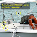 1" Bimini Top Cap Eye End Fitting for Marine 316 Stainless Steel (N/A)