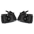 Set of 2 Black Headlights for Chevy Silverado 1500 2500/3500HD (2007–2014)