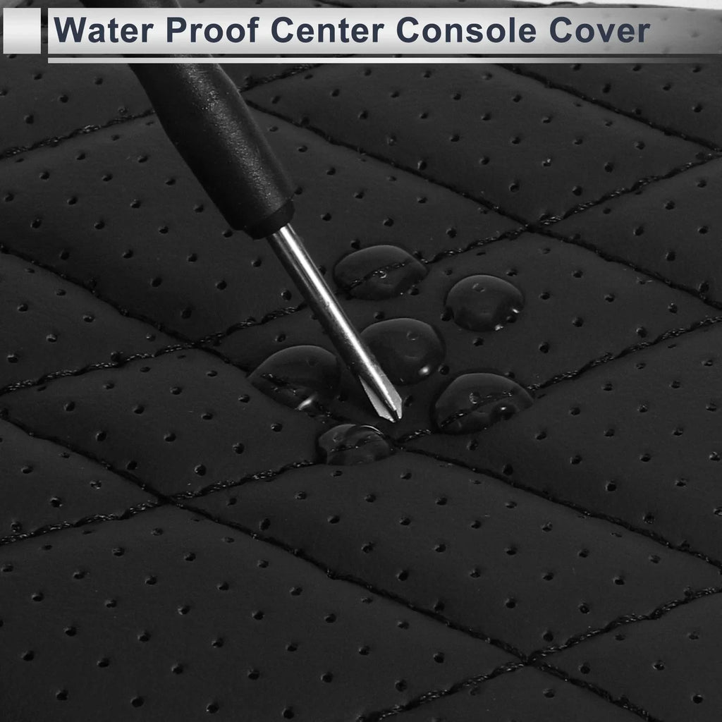 Center Console Cover with Storage Bag for BMW 5 Series (2018-2023) Black