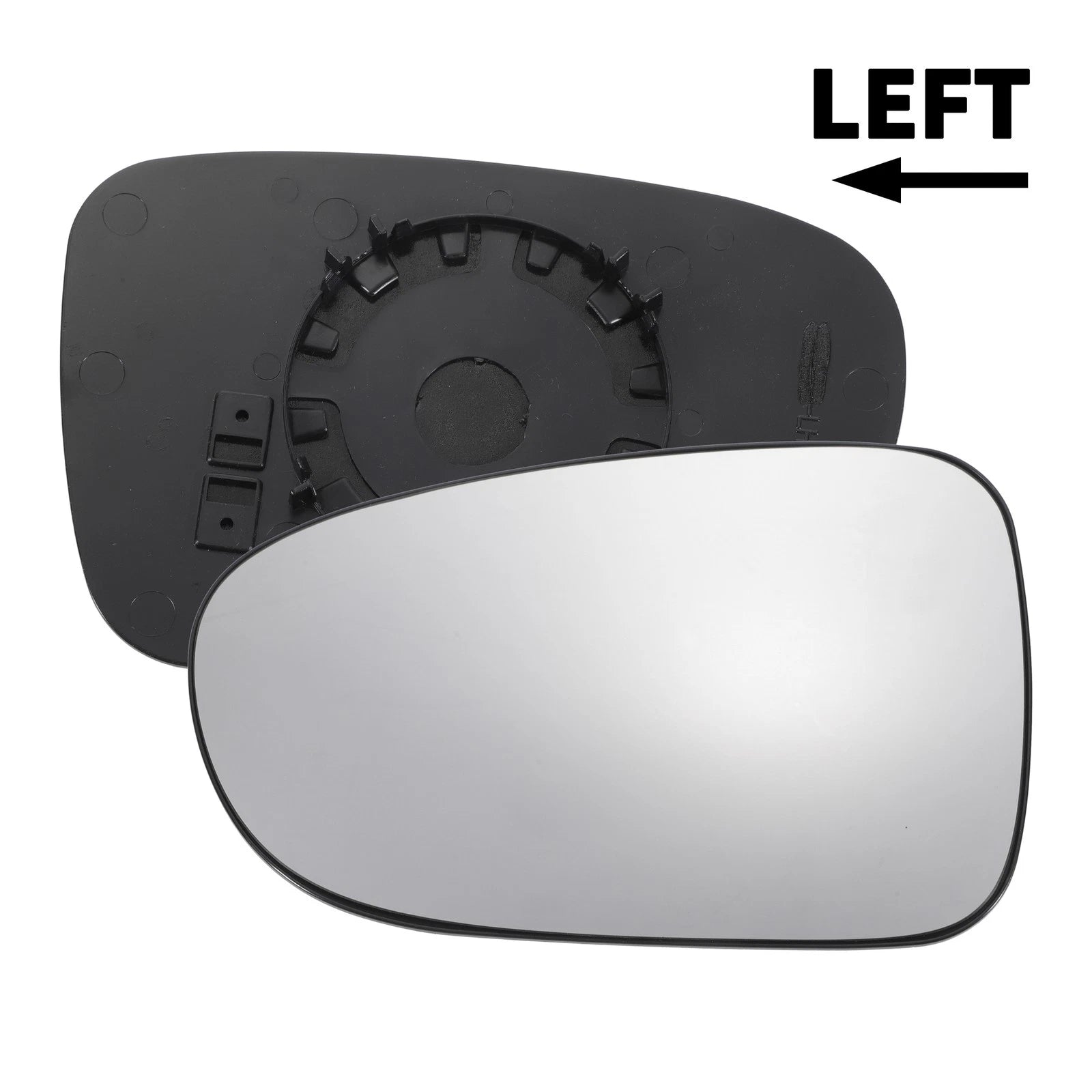 Left Side Convex White Mirror Glass for Ford Galaxy (Non-Heated)