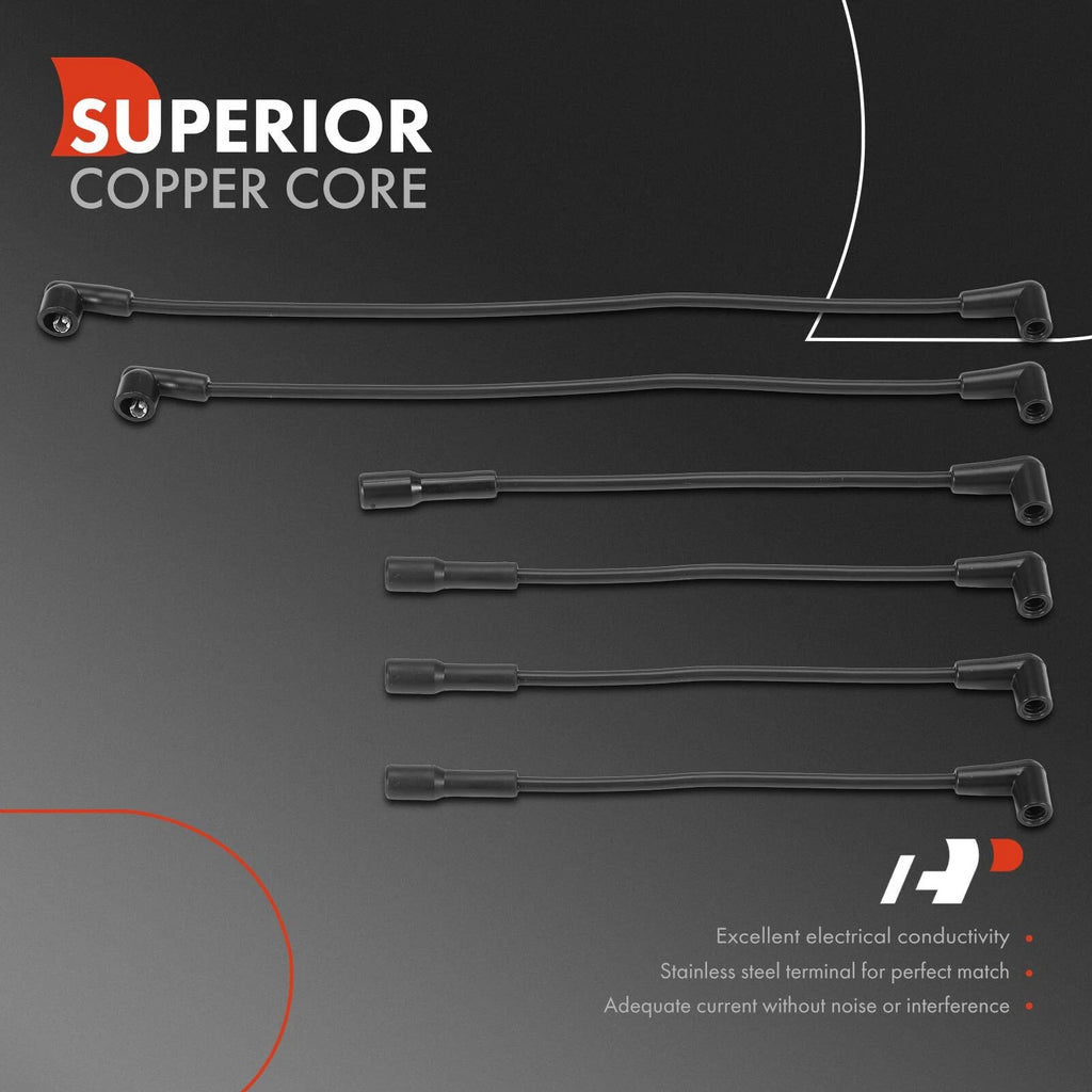 Set of 6 Spark Plug Wire Sets for Jeep Cherokee Wagoneer Wrangler