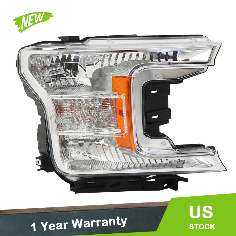 Headlight for Ford F150 (2018–2020) Passenger Side Halogen Replacement