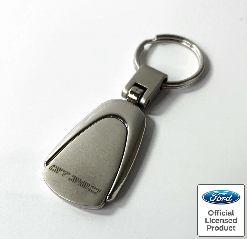 Key Fob Chain Teardrop Chrome Gunmetal for Shelby Mustang GT350 (2016–2020)