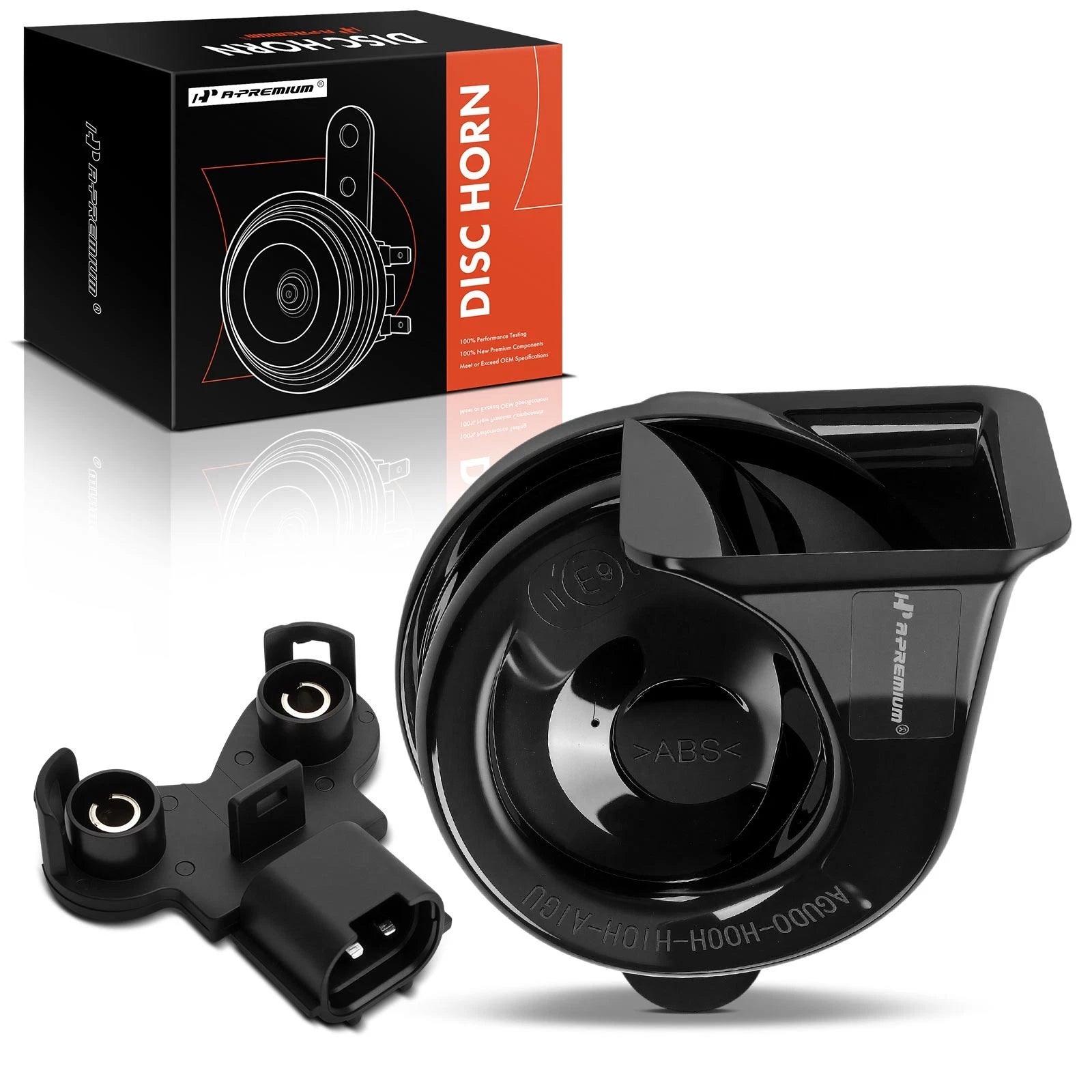 80mm Black ABS Plastic Snail Horn for Hyundai Accent Kia 