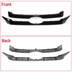 Set of 2 Front Upper & Center Grilles for Ford Edge (2011-2014) Black Painted