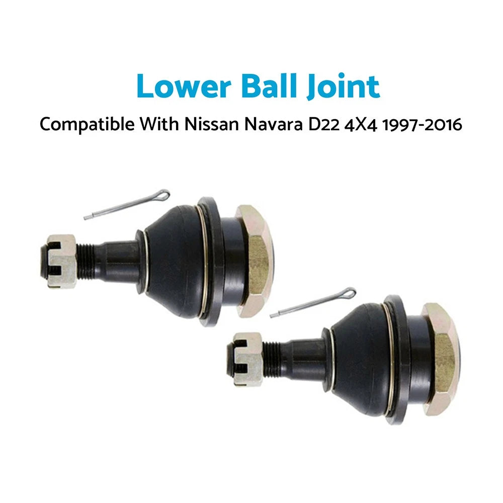 2 Lower Ball Joints for Nissan Navara D22 (1997–2016) 4X4 4WD