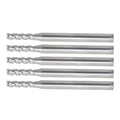 5 PCS Carbide End Mill Set 3/8" LOC 1-1/2" Overall Length