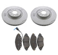 Front Vented Disc Brake Rotors & Pads Kit for Audi S3 (2015–2020)