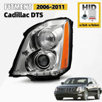 HID/Xenon Headlight for Cadillac DTS (2006–2011) w/ Bulbs & Ballast Driver Left