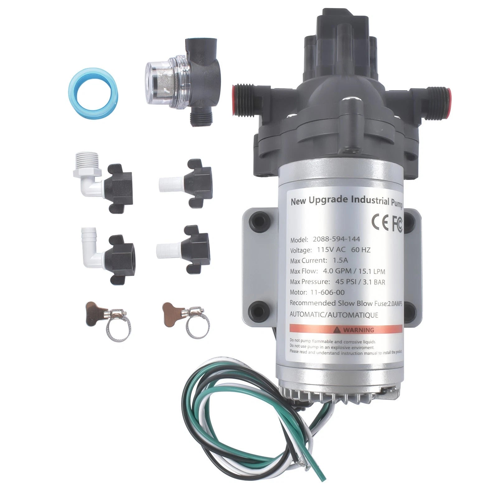 Diaphragm Water Pump for RV (2088-594-154)