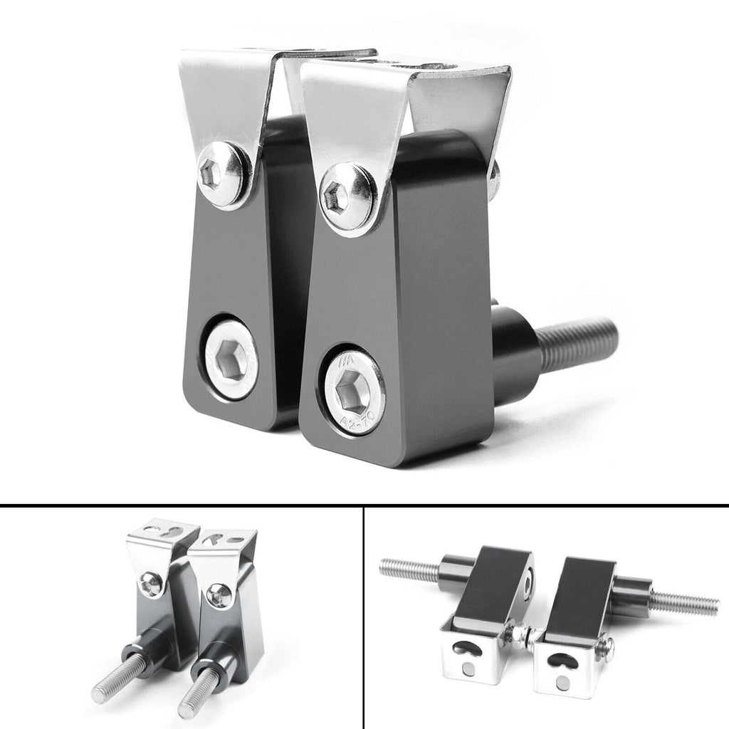 CNC Titan M8 Motorcycle Headlight Fog Light Mount Bracket Extender Pair