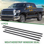 Set of 4 Weatherstrip Window Seals No.72450SNAA01/72410SNAA01 for Honda Civic (2006–2011)