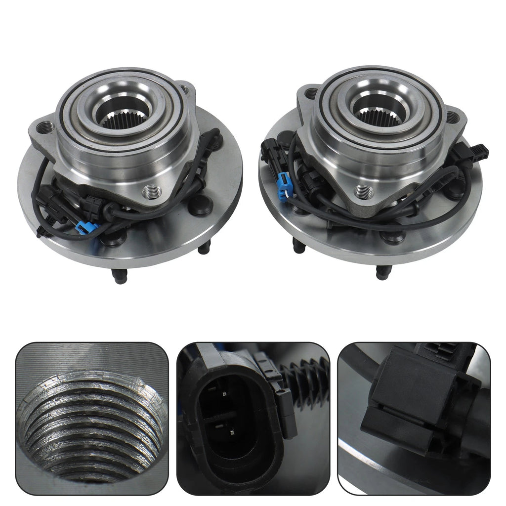 Pair Front Wheel Bearing and Hub Assembly for Hummer H3 (2006–2010)